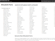 Tablet Screenshot of mitsubishipart.net